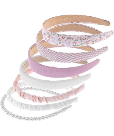 COMNICO Fashion Headbands for Women 7 Pieces Non Slip Girls Headbands Set Cute Fabric Sparkly Multiple Color Hair Bands Hair Accessories for Women Girls Kids Colorful A - Buy Online on GoSupps.com