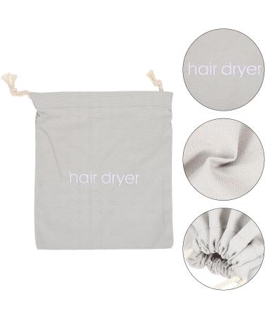 CALLARON Hair Dryer Pouch Hair Dryer Storage Bag Traveling Makeup Bag Guest Bathroom Essentials Drawstring Bag Hair Curler Light Grey - Buy Online on GoSupps.com