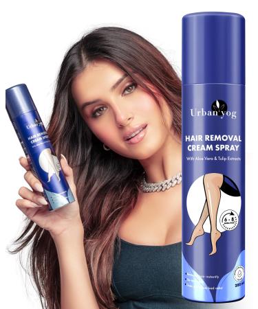 Painless Depilatory Spray for Women's Body Hair Removal - 6.76 Fl Oz | For Legs Hands Underarms & Back