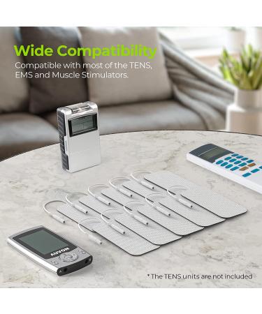 AUVON TENS Unit Pads 2x4 (10 Pcs) - Latex-Free Electrode Patches for Electrotherapy - Buy Online on GoSupps.com