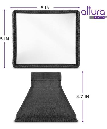 Altura Photo Flash Diffuser Light Softbox 6x5 - Universal Collapsible with Storage Pouch for Canon, Yongnuo, and Nikon Speedlight - Buy Online on GoSupps.com
