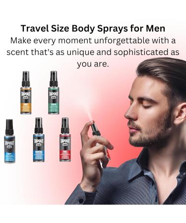 Body Spray for Men 5 Piece Set 1.5 Fl Oz - Buy Online on GoSupps.com