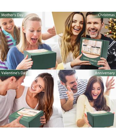 Scented Candle Sets - Natural Soy Wax & Essential Oils | 4 Aromatherapy Candles (35 Hour Burn) | Perfect Gifts for Christmas Birthdays & Moms - Cherry Gingerbread Honey Lavender Vanilla Ice Cream - Buy Online on GoSupps.com