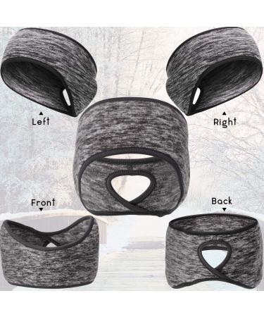 Winter Women's Ponytail Headband Ear Warmer Set - 6 Pack | Moisture-Wicking Sweatband for Running, Yoga, Outdoor Sports - Assorted Colors - Buy Online on GoSupps.com