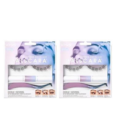 Kiss Falscara Eyelash Starter Kit Lengthening 2-Pack - Natural Eyelash Extensions - Buy Online on GoSupps.com