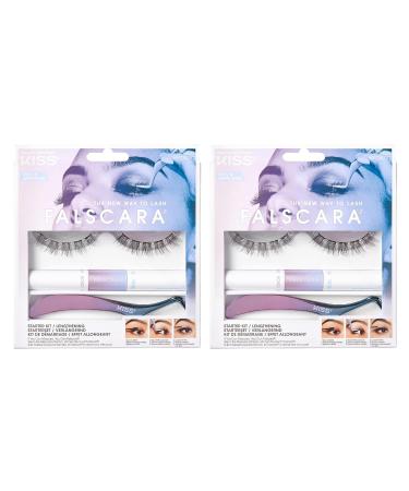 Kiss Falscara Eyelash Starter Kit Lengthening (Pack of 2)