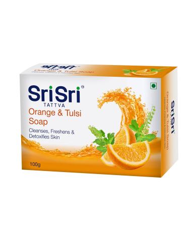 Sri Sri Tattva Orange and Tulsi Soap 100g pack of 5