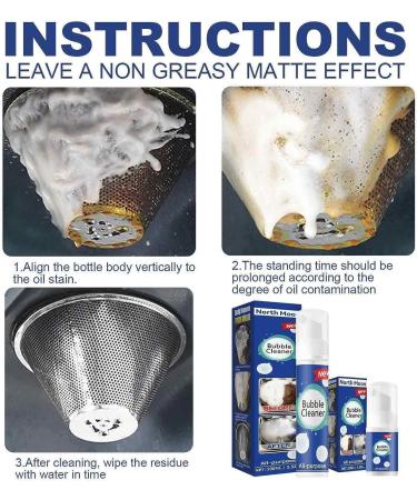 Deep Cleaning Spray Foam All Purpose Bubble Cleaner Kitchen Deep Cleaning Spray Kitchen Powerful Stain Removing Foam Cleaner Grease and Dirt Cleaning Assistant Multifunctiona Foam Cleaner. - Buy Online on GoSupps.com