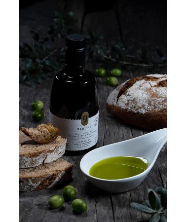 Garisar High Polyphenol Premium Olive Oil - 600 ppm, Low Acidity, Organic Arbequina, Early Harvest, Cold Pressed - 16.9 Fl Oz - Buy Online on GoSupps.com