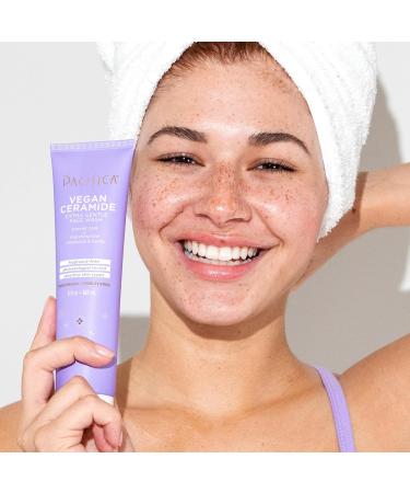 Pacifica Beauty Vegan Ceramide Face Wash & Lotion Set | Cleanser & Moisturizer for Sensitive Skin | Eczema Approved Fragrance-Free Dermatologist Tested - Buy Online on GoSupps.com