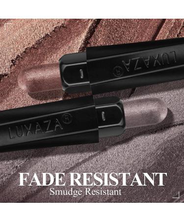 LUXAZA 3PCS Eyeshadow Stick Set - Matte & Shimmer Cream Eye shadow Pencil Crayon for Brightening, Waterproof & Long Lasting Formula - A5-Smoky Star - Buy Online on GoSupps.com