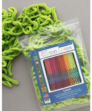 10 Harrisville Designs Friendly Loom Potholder Cotton Loops - Lime | Weaving Crafts for Kids & Adults - Buy Online on GoSupps.com