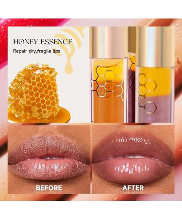 MIESCHER Colored Moisturizing Lip Gloss - Honey Lip Essence for Lasting Tint & Hydrating Shine - Grapefruit Flavored Lip Oil - Buy Online on GoSupps.com