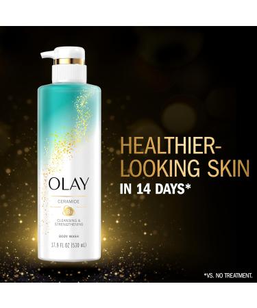 Olay Cleansing & Strengthening Body Wash with Ceramide & Vitamin B3 - 591mL | Hydrating Nourishing & Ideal for All Skin Types - Shop Internationally - Buy Online on GoSupps.com