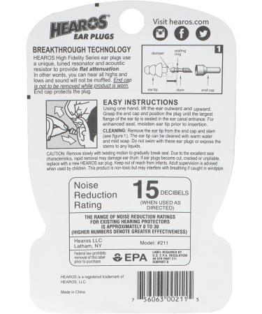 HEAROS High Fidelity Musician Ear Plugs - Ultimate Comfort & Protection - Buy Online on GoSupps.com