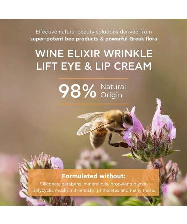 APIVITA Wine Elixir Wrinkle Lift Eye & Lip Cream 0.54 oz | Anti-Aging Treatment for Wrinkles and Dark Circles - Buy Online on GoSupps.com