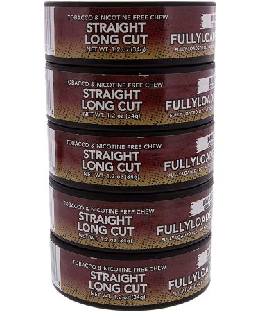 Fully Loaded Chew Tobacco-Free Straight Bullseye Long Cut - Authentic Nicotine-Free Chewing Alternative - Buy Online on GoSupps.com