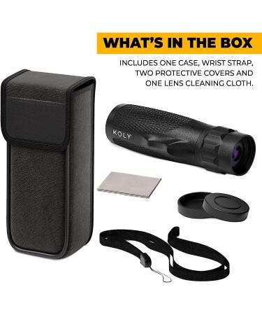 Koly BAK-4 Prism 10X25 Monocular | Compact Weather Resistant Scope for Bird Watching, Hiking, Hunting, Archery | 10X Magnification | Black - Buy Online on GoSupps.com