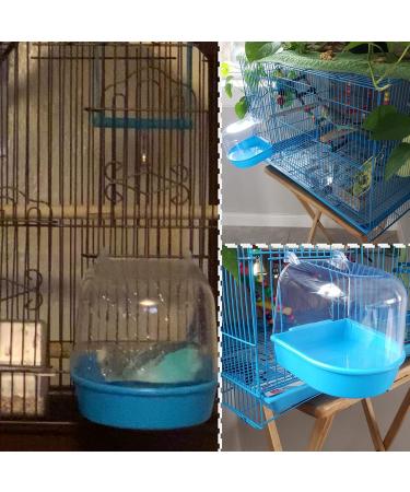 Kathson Bird Cage Shower Box with Feeding Spoon, Toys Balls for Lovebirds Kingfisher Canary - 6 PCS - Buy Online on GoSupps.com