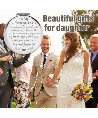 Hexagram Daughter Wedding Gift - Compact Mirror from Mom and Dad | Bride Gifts for Wedding Day - Buy Online on GoSupps.com