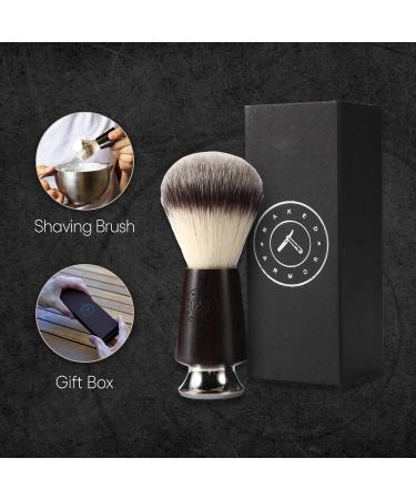 Futura Synthetic Badger Hair Shaving Brush - Handmade Ebony Thick Lather & Exfoliating Stiff Bristles for the Perfect Shave - Pre-Shave & Barber Approved - Buy Online on GoSupps.com