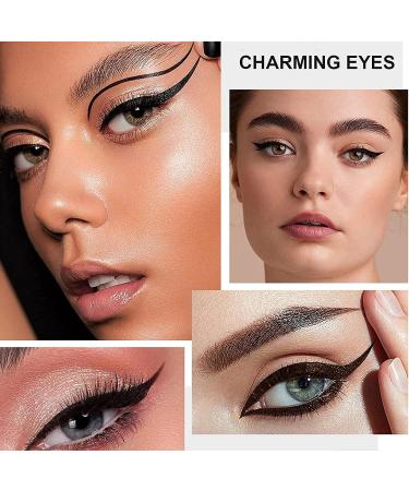 Rosarden Waterproof Liquid Eyeliner Pencil - Smudge Proof, Quick Dry, Long Lasting Matte Formula for Precise Thin Lines - Easy to Control Liquid Liner Pen - Buy Online on GoSupps.com