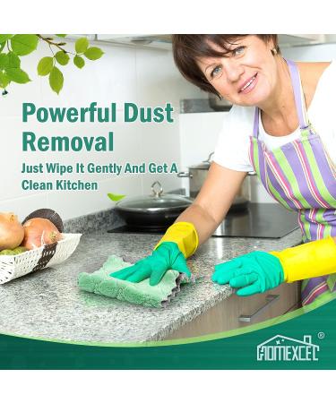 HOMEXCEL 12-Pack Premium Coral Fleece Dish Towels - Super Absorbent, Nonstick, Washable Kitchen Cloths - Buy Online on GoSupps.com