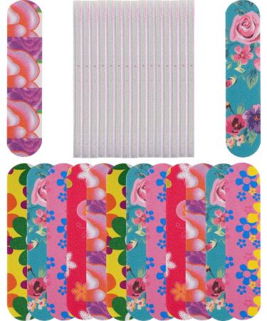 100 Double Sided Mini Nail Files Emery Boards for Women - 5 Colors - Buy Online on GoSupps.com