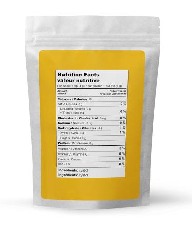 Elo s Premium Xylitol (1lb) | Packaged In Canada| 100% All-Natural Food Grade Sugar Alternative| Non-GMO Kosher and Halal Friendly Gluten Free and Keto | Excellent All-Natural Sweetener & Sugar Substitute - Buy Online on GoSupps.com