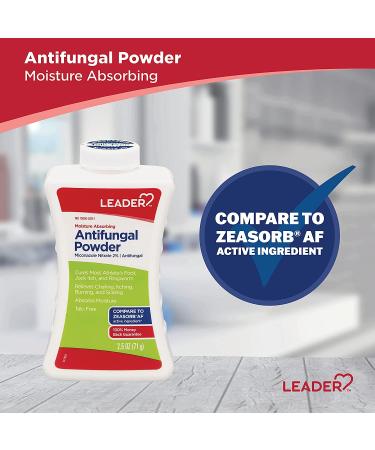 Leader Athlete's Foot AF Powder 2.5 oz - Talc-Free, Moisture Absorbing - Compare to Zeasorb - Pack of 1 - Buy Online on GoSupps.com