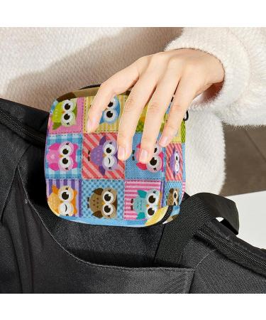 Colorful Funny Owl Napkin Storage Bags - Portable Period Pockets for Women Teens & Girls | Menstrual Cup Holder & Breastfeeding Insert - Buy Online on GoSupps.com