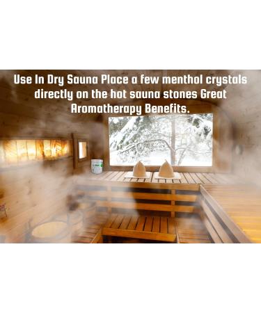 Mak Menthol Crystals 4 oz - Pure Organic 100% Natural - Menthol Crystals from Mint Crystal Mints Mentha Arvensis - Comes in a Jar for Long-Lasting Freshness - Buy Online on GoSupps.com