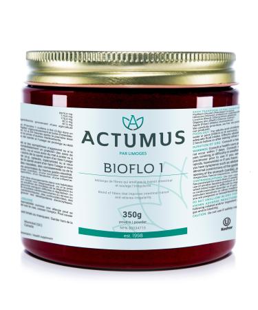 ACTUMUS BIOFLO 1 - Fiber Powder with Psyllium Husk Constipation Relief Made with Organic and Wild Picked Ingredients | 350g Bottle BIOFLO 1 350 g (Pack of 1)