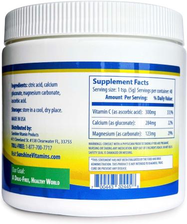 Sunshine Vitamins Instant Cal Mag C - Fast-Absorbing Calcium, Magnesium, and Vitamin C for Better Sleep and Overall Wellness - Buy Online on GoSupps.com