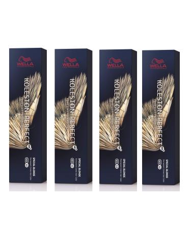4x Wella Koleston Perfect ME+ 12/81 Special Blond Pearl Ash 60 ml