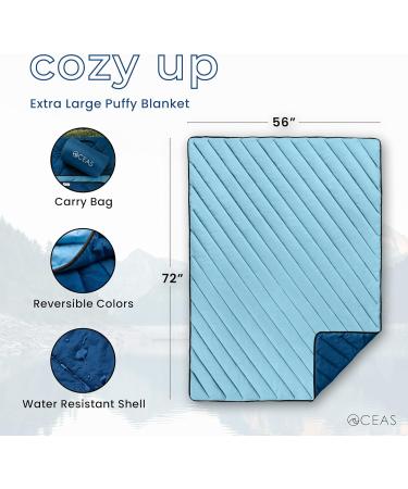 Oceas Oceas Outdoor Waterproof Stadium Blanket - Blue - Buy Online on GoSupps.com