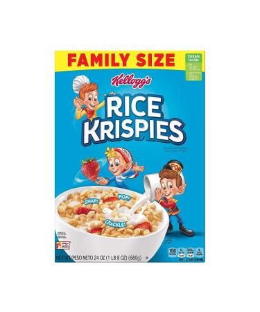 Kellogg's Rice Krispies Cereal 24 Oz - Classic Breakfast Favorite - Buy Online on GoSupps.com