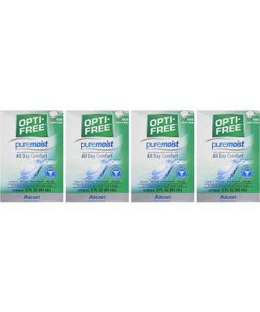 OPTI-FREE Pure Moist Multi-Purpose Disinfecting Solution 2 oz (Pack of 4) - All Day Comfort - Buy Online on GoSupps.com