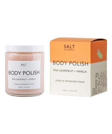 Salt by Hendrix - Organic Body Polish Pink Grapefruit + Vanilla | Clean  Non-Toxic  Natural Skincare (8.82 oz | 250 g)