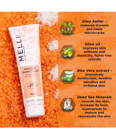 MELLI Hand Cream 150 ml - Mango | Intensive Moisture & Fresh Scent for Stressed Hands - Shop Internationally - Buy Online on GoSupps.com