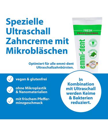Emmi-dent Ultrasound Platinum Starter Set - Nature Fresh for Sensitive Teeth and Gums | 100% Ultrasound Technology | No Abrasion, No Brushing, Pain-Free - Buy Online on GoSupps.com