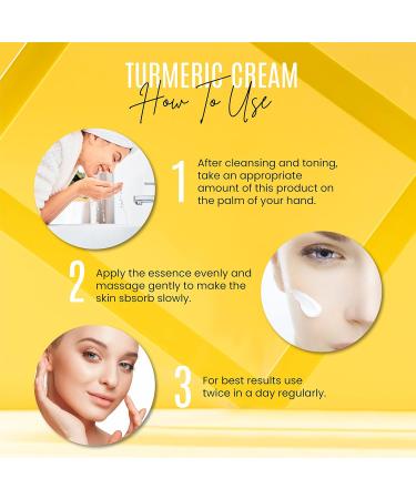 Turmeric + 30% Vitamin C Anti-Aging Cream | Face Glow Moisturizer & Skin Repair - Acne Relief Even Tone Fade Scars | 1.7 FL OZ - Buy Online on GoSupps.com