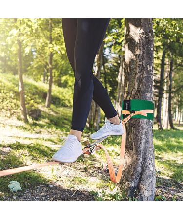 NA Tree Protector Kit for Slacklines - 60 x 6 Tree Guards - Non-Slip Felt Wraps with Anti-Slip Straps - Outdoor Tree Wear for Ziplines, Hammocks, Slackline - Green - Buy Online on GoSupps.com