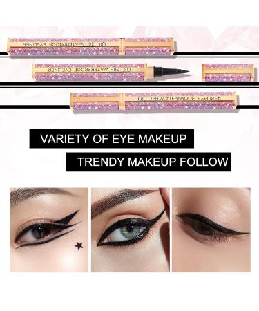 ONLYOILY Waterproof Black Liquid Eyeliner - Precision Miniature Long-Lasting Quick-Drying Eyeliner for Intense Eye Makeup | International Shipping Available - Buy Online on GoSupps.com