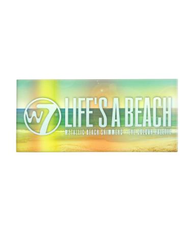 W7 W7 Life's A Beach Metallic 12 Eye Color Palette 9.6 g