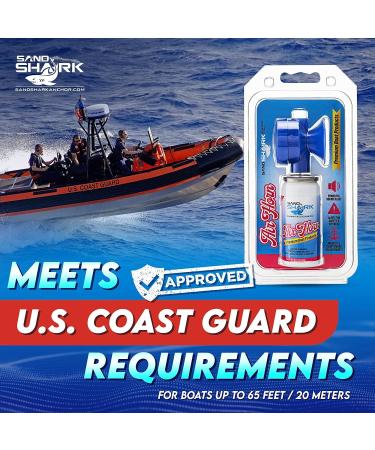 SandShark 2PK Premium Boating Air Horns - Coast Guard Approved for Marine Safety - Buy Online on GoSupps.com