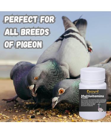 Multivitamin Powder for Pigeons Ultimate Vitamin Formula for Racing & Breeding Supports Growth Bone Strength Reproductive Health & Feather Health - Promotes Peak Performance & Well-Being 50g - Buy Online on GoSupps.com