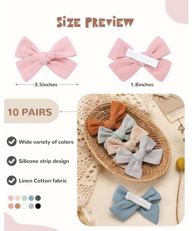 Jollybows 20-Piece Baby Girls Hair Clips & Loops - Stylish Hair Accessories for Kids & Teens (3.5 inch / 8.9 cm) - Buy Online on GoSupps.com