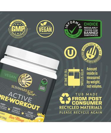Active Preworkout Hydration Blend & Creatine Monohydrate Powder Set | Bundle & Save | Non-GMO Soy Dairy Filler & Gluten Free (60 Servings Unflavored Creatine 30 Servings Yuzu Mango Pre Workout) - Buy Online on GoSupps.com