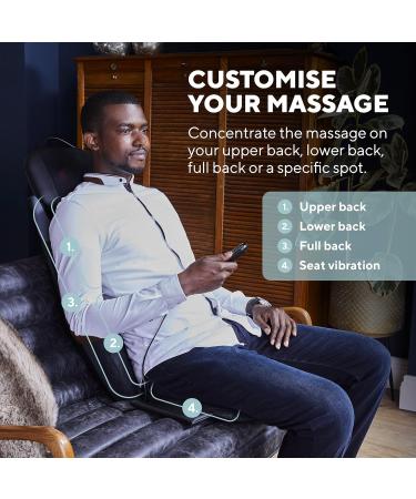 Buy Homedics 2-in-1 Shiatsu Massage Seat & Pillow Back Neck Shoulders & Thighs Relief with Heat Function | International Shipping - Buy Online on GoSupps.com